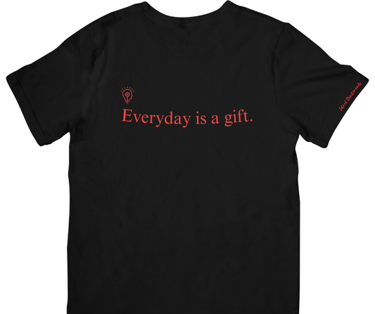 Black & Red perspective/     mindset t-shirt.